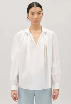 Best Sale White Poplin Shirt Women Tops And Shirts