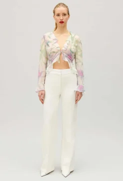 Best White Straight Tailored Trousers Women Jeans And Trousers