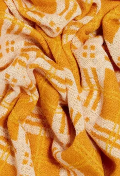 Outlet Yellow Checked Jumper Women Sweaters And Cardigans